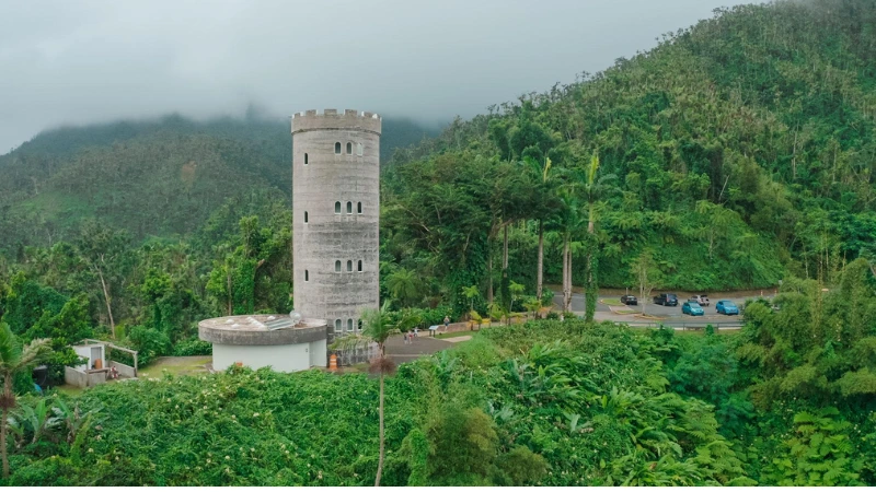 El Yunque rainforest Puerto Rico waterfall view