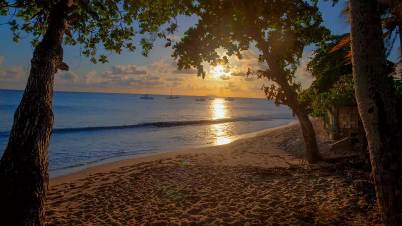Rincon Puerto Rico sunset beach view