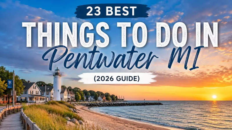 things to do in Pentwater MI beach sunset harbor view 2026 guide