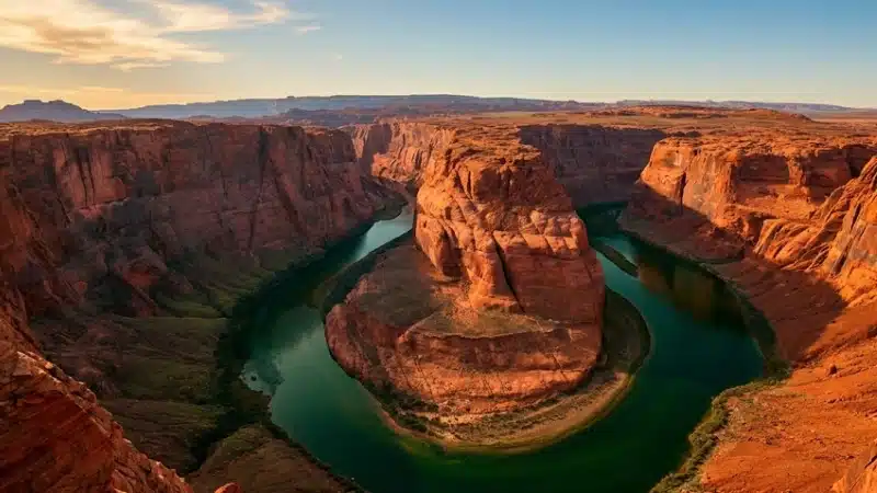 Horseshoe Bend near Page Arizona viewed from the overlook