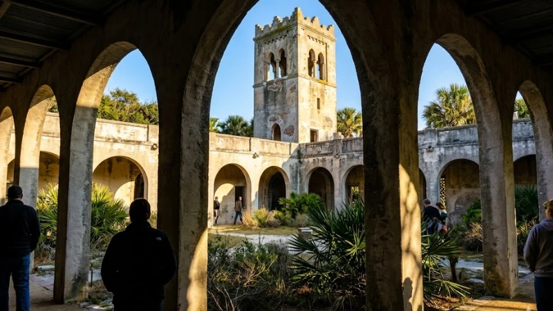 Weekend in Pawleys Island: A Real 2-Day Plan 6 Moorish arches of Atalaya Castle at Huntington Beach State Park near Pawleys Island