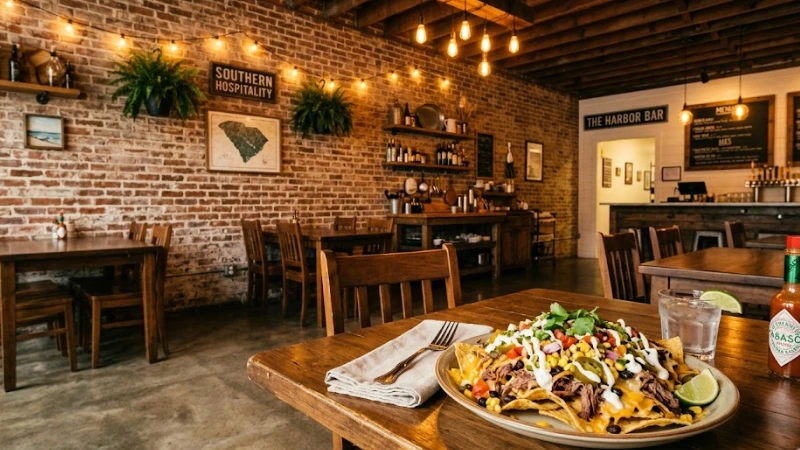 Best Restaurants in Pawleys Island, SC 8 Interior dining room at Rustic Table restaurant Pawleys Island SC