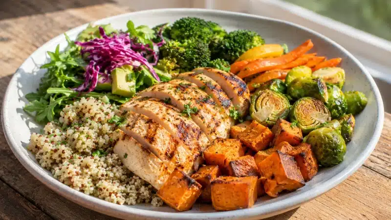 Healthy American dish at a Nashville restaurant