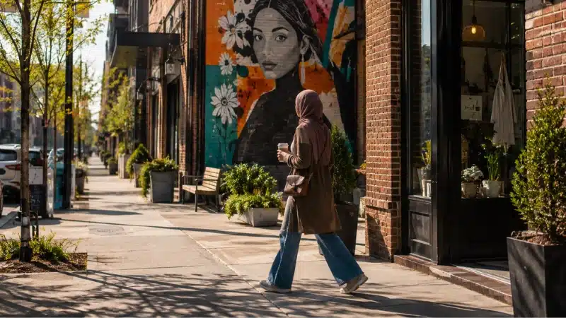 A quiet morning walk through the Gulch, one of Nashville's most walkable neighborhoods