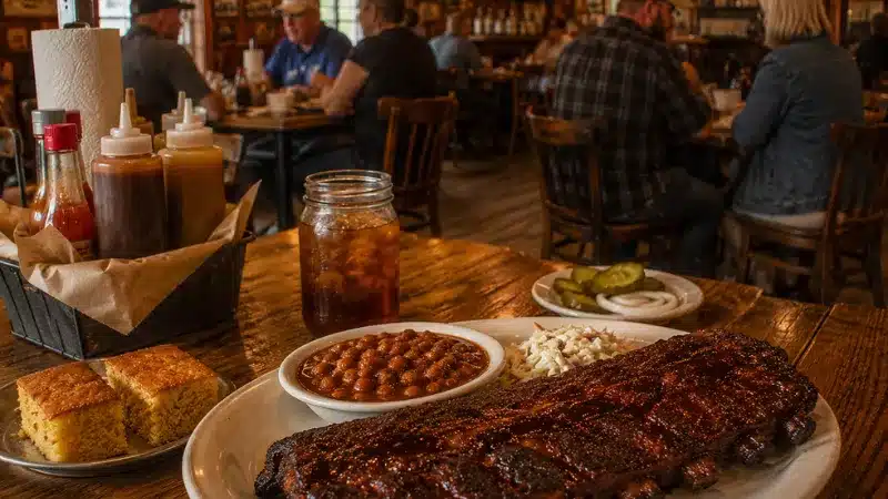 Plated ribs at Peg Leg Porker in Nashville